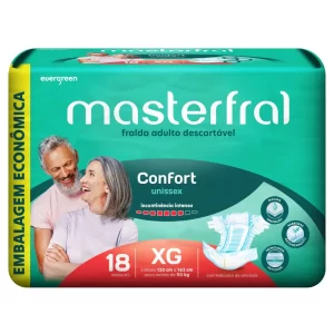 Fralda Descartável Geríatrica Masterfral Confort XG 18 Unidades