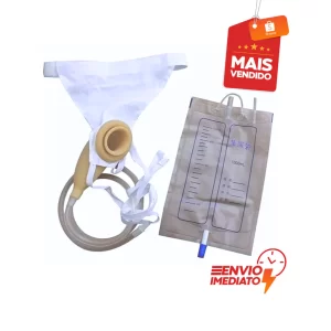 Bolsa Coletor de Urina Ajustável Reutilizável Incontinência Masc Cadeirante