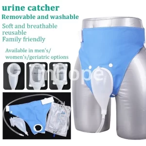 Coletor De Urina De Silicone Para Idosos Saco Com Conector À Prova De Vazamento De Drenagem De Fraldas Adultos