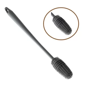 Escova De Lavar Garrafa Mamadeira Copo Taca Silicone