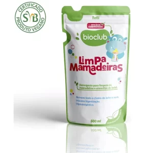 Refil Limpa Mamadeiras para Bebe 500ml Refil Detergente para Mamadeira - Bioclub