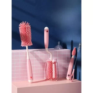 kit 4un Escova de lava mamadeira para bebe^ Escova de silicone