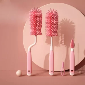 kit 4un Escova de lava mamadeira para bebe^ Escova de silicone