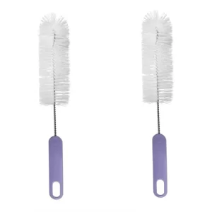 Kit 2 Escova P/ Lavar Garrafas Cerveja Mamadeira Nylon 38 Cm