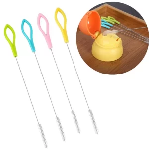 Escova Flexível Limpa Canudo Inox Ecológico com 02 unidades