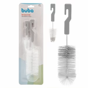 Kit Escovas Para Lavar Mamadeira e Bico - Buba