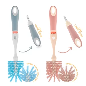 Escova Lavar Mamadeira Fisher Price Menino Menina Azul Rosa