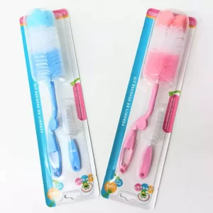 Kit Escovas de Limpeza de Mamadeira e Bico de Mamadeira
