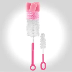 Escova para Limpar Mamadeira e Bico Copos Garrafas Multiuso 2 Unidades
