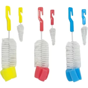 Kit Escovas Para Lavar Mamadeira e Bico