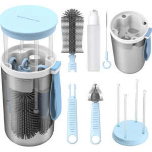 Kit De Limpeza De Mamadeiras Baby Conjunto de Escova para Garrafa de Viagem com Escova de Silicone