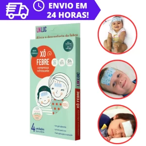 Xô Febre Compressa Refrescante Lik Luc Para Alívio Da Febre Adulto Criança - NOVA FÓRMULA