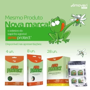 Sai Mosquito Amo Protect Adesivo Eficiente Natural Repelente Contra Insetos Original