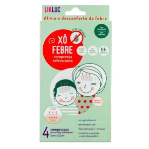 Xô Febre 4 Adesivos /gel Compressas Refrescantes P/alivio LikLuc