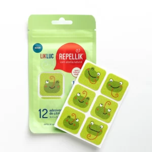 Cartela Com 12 Adesivos Repelente Likluc Repellik Repelente em adesivo infantil
