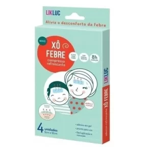 Kit 4 unidades Compressa Refrescante para Alívio da Febre com 4 Unidades Fever Friends - Babydeas