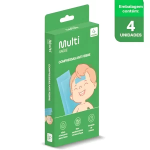 Adesivo Compressa Gel Alivio Anti Febre e Vacina Com 4 Adesivos (0m+) - Buba