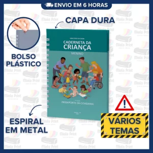 Caderneta de Vacinação MENINO – Modelo SUS Atualizado | Capa Dura Fofa e Delicada