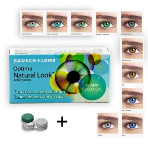 Lente De Contato Colorida Natural Look SEM GRAU - USO ANUAL Bausch + Lomb