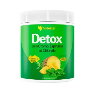 Detox em Pó , Espirulina E Clorella, Cromo, Cha Verde- 200g