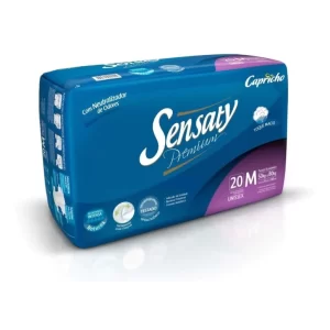 Fralda Geriatrica Sensaty Premium M, 20 Unidades
