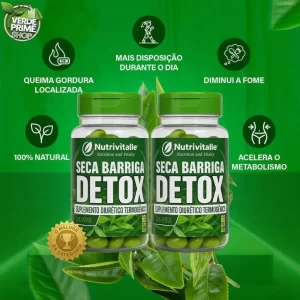 Combo 2 |Psyllium,Vitaminas,Nutrientes,Cháverde,Outros| 120 Cápsulas de Gel