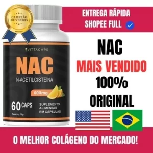 NAC N-Acetil L-Cisteína 600mg- 60 Cápsulas