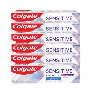 Kit Creme Dental Colgate Sensitive Pro-Alívio Imediato Original 90g com 6 unidades