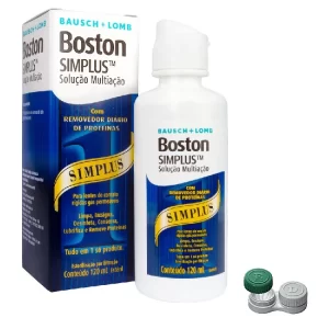 Solução Multiação Para Lentes Rígidas - Boston Simplus 120ml Bausch + Lomb