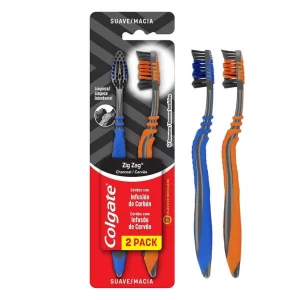 Escova de Dente Colgate Zig Zag Carvão Ativado 2un