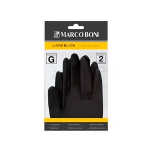 Luva Látex Marco Boni Black Profissional - 1 Par Tam. G