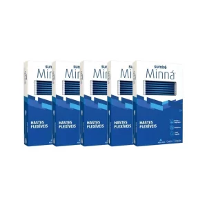 Kit Hastes Flexíveis Minná Tradicional com 75un (5 unidades)