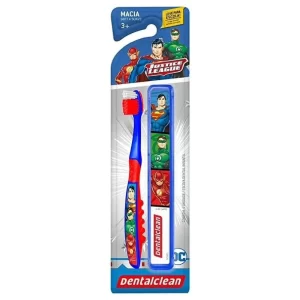 Escova Dental DClean Liga da Justica 3+ Macia + Estojo
