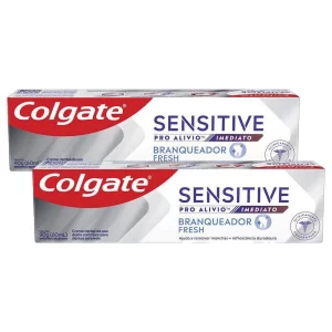 Kit C/ 2 Cremes Dentais Colgate Sensitive Pro-Alívio Imediato Branqueador 90g