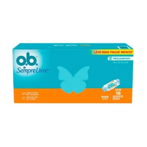 Absorvente Interno Sempre Livre O.B Procomfort Super 16 Unidades