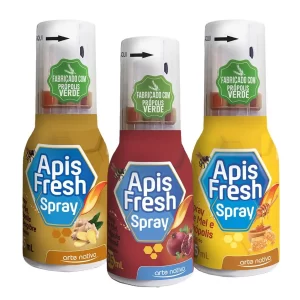 Kit 3 Apis Fresh Spray Própolis, Romã e Gengibre 35ml