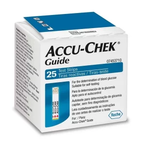 Tiras Accu-Chek Guide para Controle de Glicemia 25 Unidades
