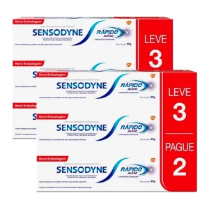 Kit 2 und Sensodyne Alivio Rapido Leve 3 Pague 2 90g