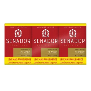 Sabonete Senador Classic 130g - Embalagem com 3 Unidades