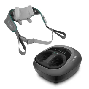 Massageador para pés Foot Zen e Massageador de Pescoço Neck Spa Genis Relax Polishop Bivolt