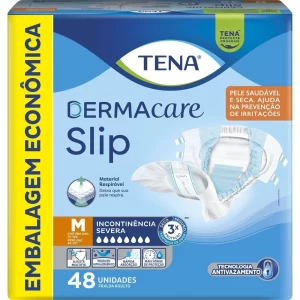 Fralda Geriátrica Tena Slip Dermacare M 48 Unidades