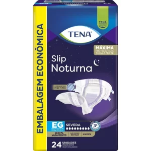 Fralda Geriátrica Tena Slip Noturna EG 24 Unidades