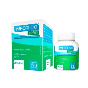 Carbonato Cálcio Imecálcio 1250mg com 60 Comprimidos