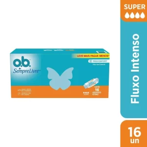 Absorvente OB Interno Sempre Livre Super 16 Unidades